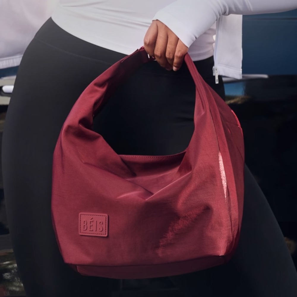 BEIS burgundy bag